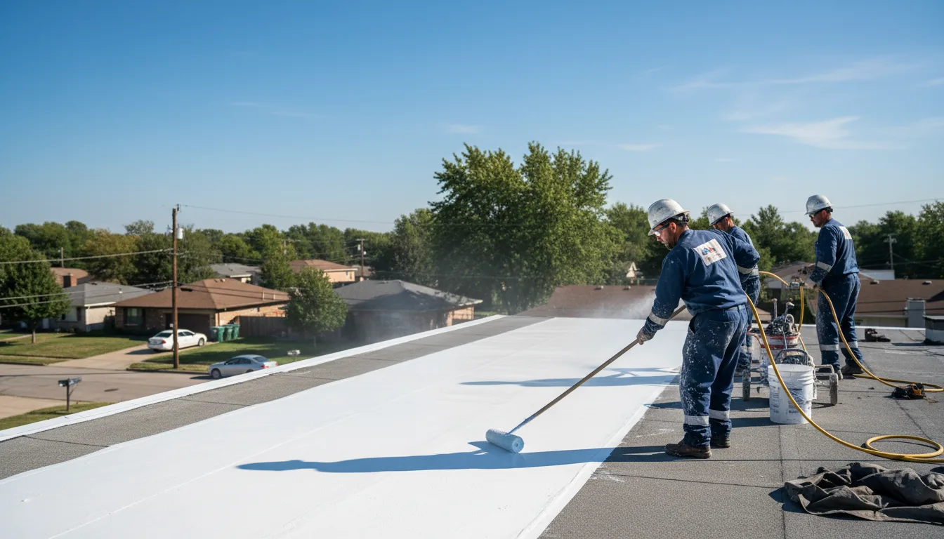 Commercial roof coating in Lakeview, AR near me